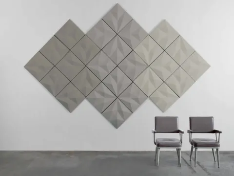 mogu KITE acoustic panels made from mycelium.