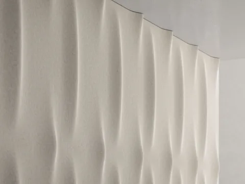 Narbutas VARJO thermoformed PET felt acoustic panels, image 4 of 6.