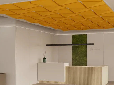 selador Celor Triana Grande ceiling elements in a reception.