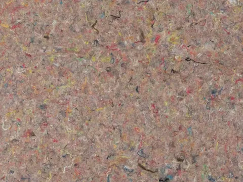 Surface of the Création Baumann absorber made from textile offcuts.