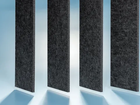 Création Baumann ACOUSTIC STRIPES textile slats.