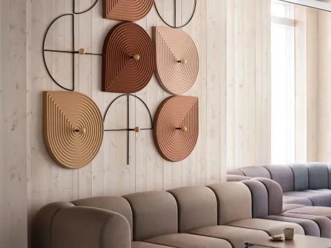 DecoFunc wall in an interior.