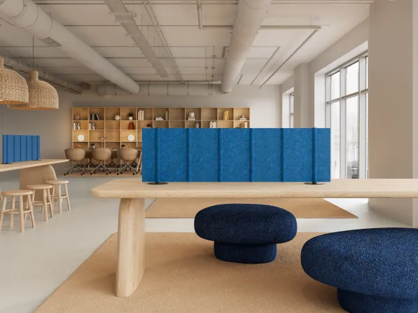 BAUX-Acoustic_Felt-Desk_Divider-Cerulean_Blue