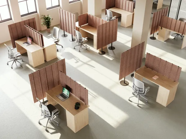 BAUX-Acoustic_Felt-Desk_Divider-Hazel_Brown