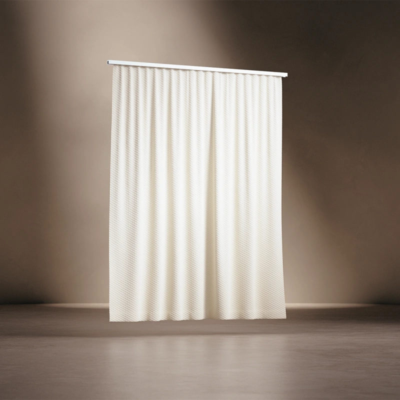 Akustiklösungen_Akustiksystem_Schallabsorbierende Gewebe_acunic curtain_3D